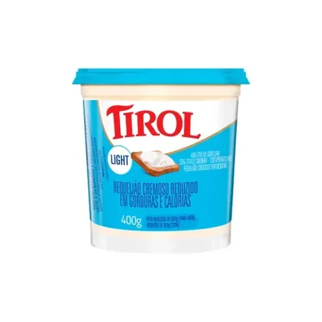 Requeijao tirol 400g light