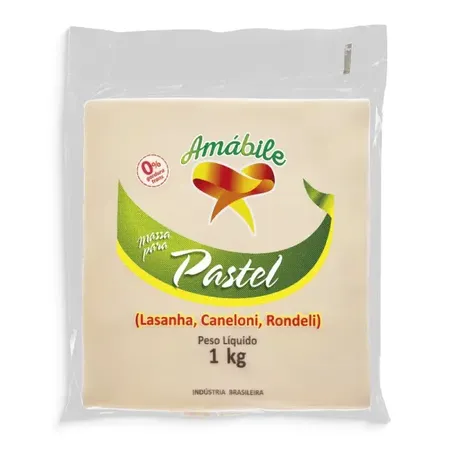 Massa Pastel Amabile 1kg Quadrado