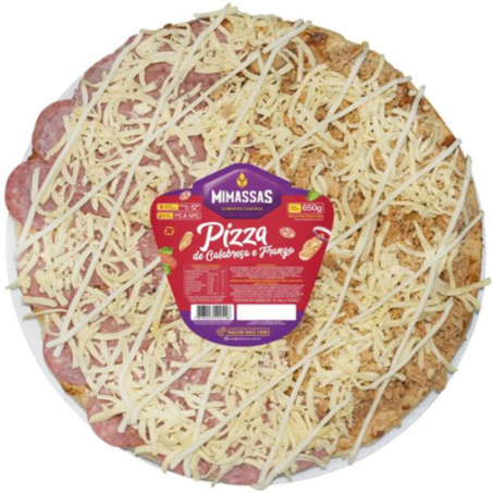 Pizza mimassas cong super 800g calabresa e frango