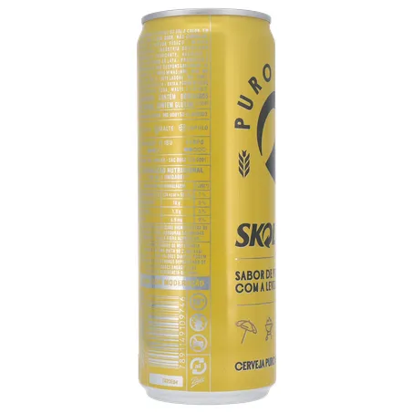 Cerveja Lager Skol American Premium Puro Malte Lata 350ml 360-28