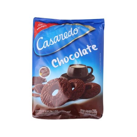 Biscoito casaredo 330gr rosca chocolate