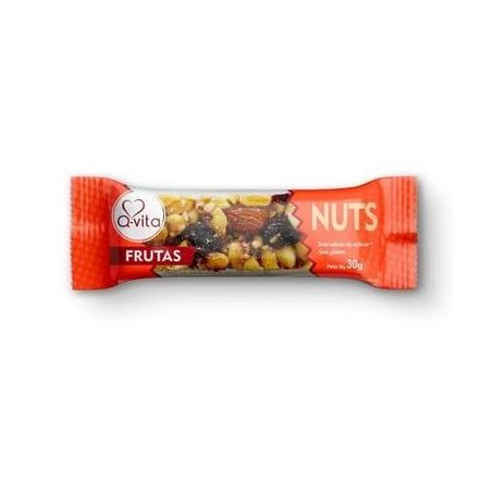 Barracereal nuts qvita frutas choco 33g