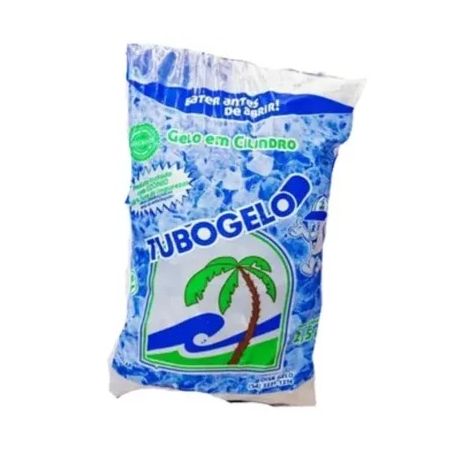 Gelo em cubos tubo gelo 2,5kg
