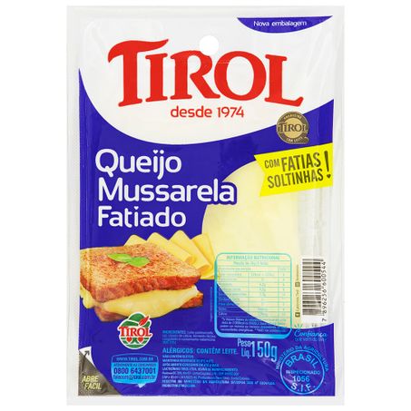 Queijo tirol mussarela fat. 150g
