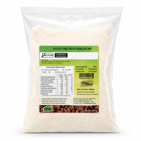 COCO RALADO FINO 250G