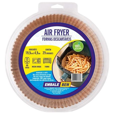 Forma papel desc embale bem c/25 air fry