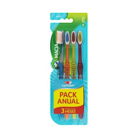 CONDOR ESCOVA DENTAL AGILE 4 PACK                 