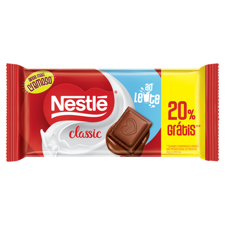 Chocolate ao Leite Nestlé Classic 80G 20
