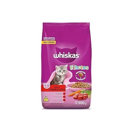 Whiskas filhote carne 900gr