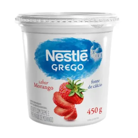 Iogurte nestle grego morango potão 450g