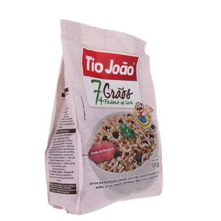 ARROZ TIO JOÃO 7 GRÃOS INTEGRAL + PASSAS UVAS 500G 360-32