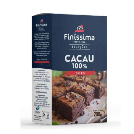 CACAU EM PO 100 FINISSIMA 200G