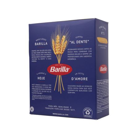 Macarrão Grano Duro Barilla Curto Pene Rigate 73 500g 360-35