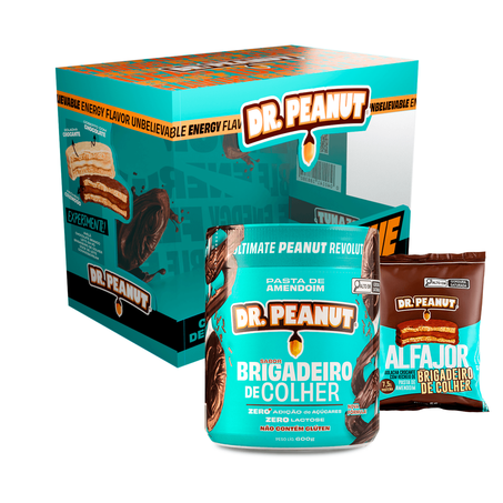 Pasta Amendoim Brigadeiro + Alfajor Brigadeiro 600g