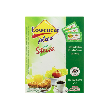 Adoçante stevia plus dietético com 50
