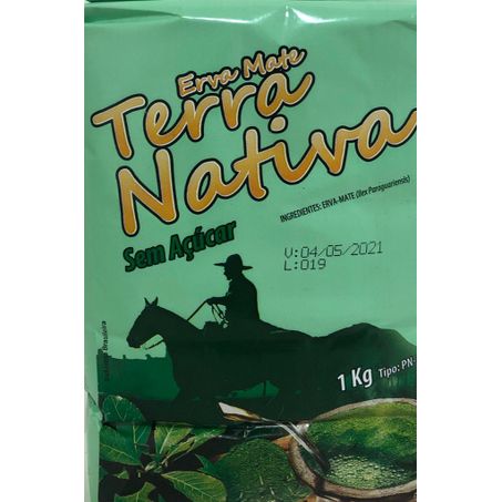 Erva mate terra nativa 1kg tradicional