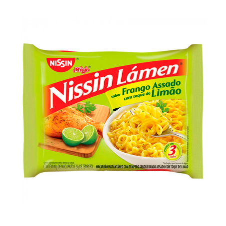 Macarrão Instantâneo Nissin Frango com Limão 85g