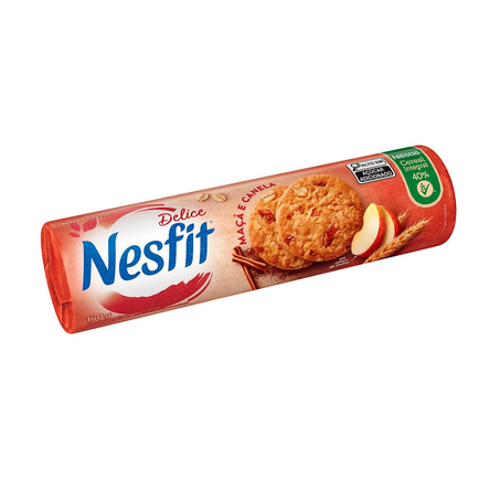 Biscoito Nesfit 140g - Delice - Maçã e Canela