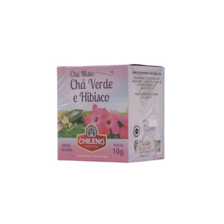 Chá Misto Chileno Chá Verde e Hibisco Caixa com 10un - 10gr 360-6