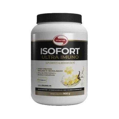 SUPLEMENTO WHEY VITAFOR ISOFORT BAUNILHA 900G