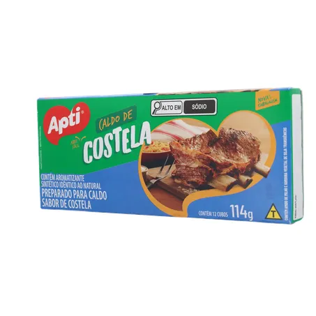 CALDO DE COSTELA EM CUBO APTI CAIXA 114G 360-3