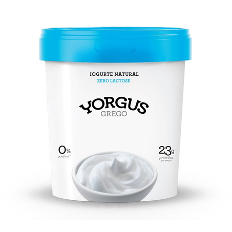 Iogurte Natural Zero Lactose Yorgus Grego 500g