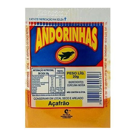 Acafrao Andorinhas 20g Moido 