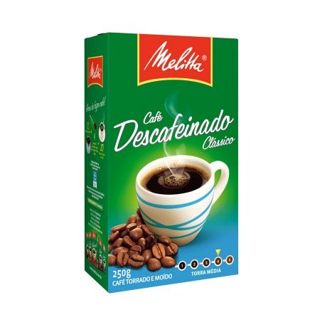 Café em pó melitta descafeinado 250g
