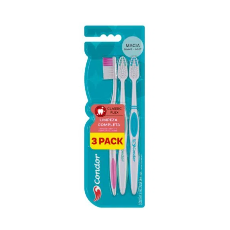 Escova dental classic flex macia condor c/3un