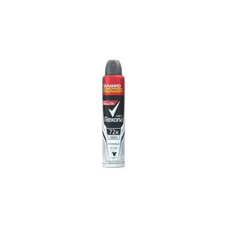 Desodorante aerosol rexona invisible men 200ml