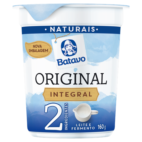 Iorgute Batavo Naturais Integral Original 160g
