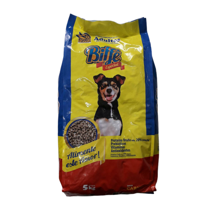 RACAO P/CAES ADULTOS BIFFE ESPECIAL CARNE 5KG (087140)