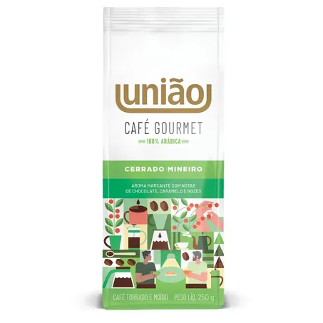 Café moido união gourmet 250g cerrado mineiro