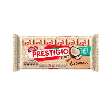 CHOCOLATE NESTLE FLOWPACK 114G PRESTIGIO BRANCO 