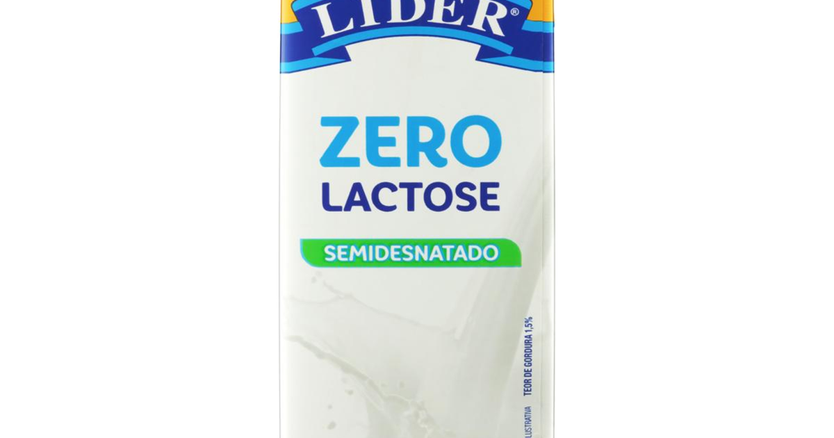 Leite Líder UHT 1 Litro - Zero Lactose - TP