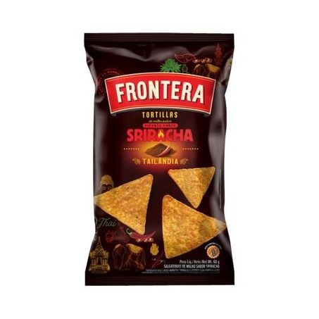 Tortilha chips frontera sabor sriracha tailândia 68g