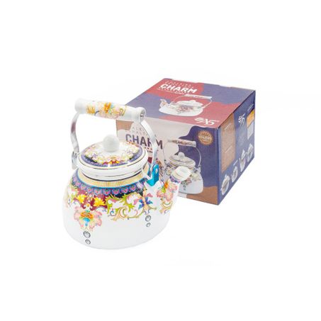 Chaleira zanette esmaltada indiana 2.5l r18474