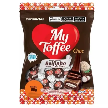 Bala Chocolate Recheio Beijinho My Toffee