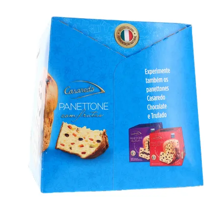 PANETTONE CASAREDO COM FRUTAS CRISTALIZADAS CAIXA 400G 360-8