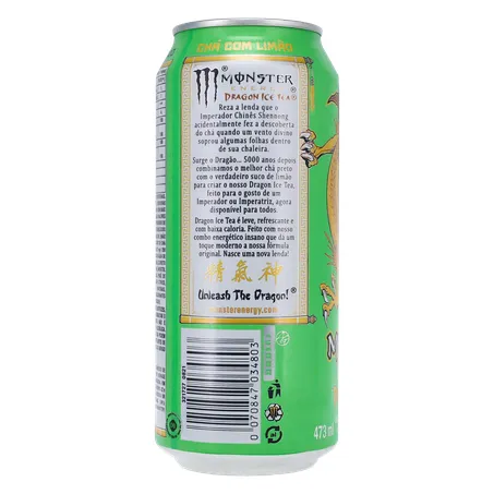 Energético Monster Ice Tea Lemon Energy Dragon Lata 473Ml 360-24