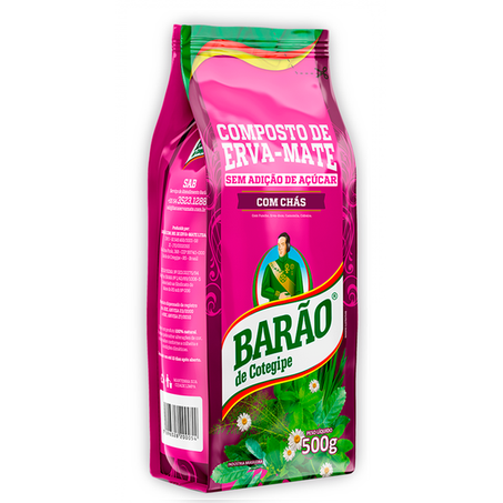 ERVA MATE BARÃO COMPOSTO C/CHÁ 500G