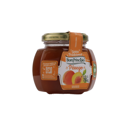 GELEIA TRADICIONAL DE PESSEGO 250G BOM PRINCIPIO 360-55