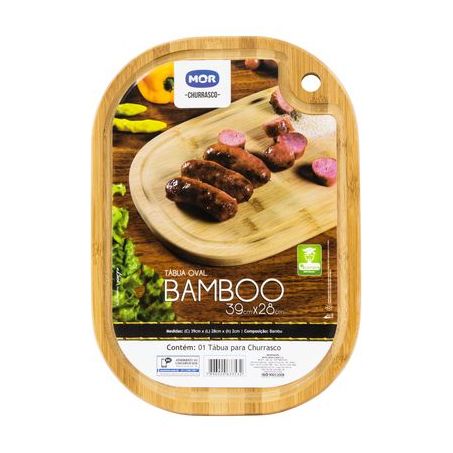 TABUA MOR BAMBOO OVAL 39X28CM