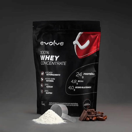 100% Whey Concentrado Chocolate Evolve 840g 360-3