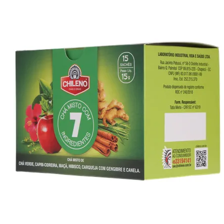 Cha chileno misto 7 ingredientes 15g 360-4