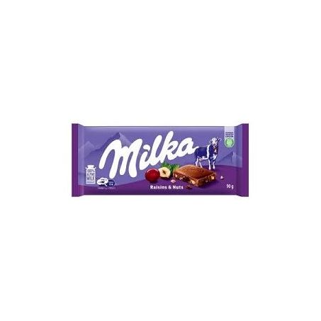 Chocolate Milka 90g Raisin Hazelnut