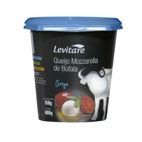 Queijo Mussarela de Búfala Cereja Levitare Pote 150G