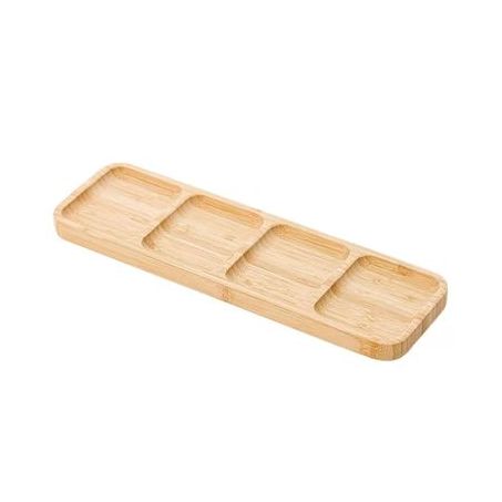 Petisqueira retangular plasvale bamboo 33x10x1,5cm