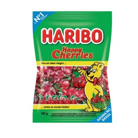 BALA HARIBO GELATINA HAPPY CHERRIES 100G