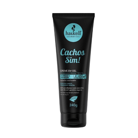 Creme gel cachos sim haskell 240g